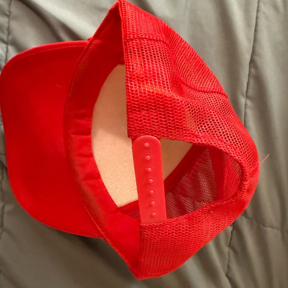 Vintage Nebraska Red Trucker Hat with White 'N' Logo - Picture 4 of 7